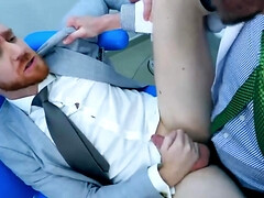 Male doctor fucks tight patient in the ass and comes on his dick