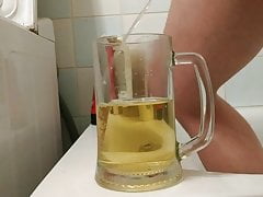 Ultra hard gagging throat fuck a piss drinker slave