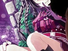 Bang dream Shirokane Rinko Kiss Masturbation