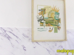 Daddy Richard Lennox WEDGIES HIMSELF with his white undies