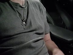 Jerking off in the car