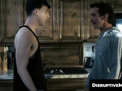 DisruptiveMovie.com - Troye Jacobs deepthroats stepuncle Greg McKeon's thick hairy cock raw