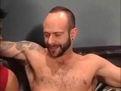 Sweet and Beefy Tattooed Mates Hard Ass Splitting scene 2