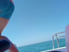 Young boy piss on board