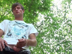 Scoout007 - Hitchhiker - Urinates outside, then rails his beef whistle...