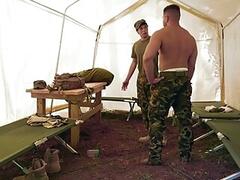 Big dick military anal sex with cum in mouth