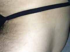 Wednesday night out Pt.2 ... pissing in my black lace thong