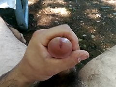 Outdoor jerking off
