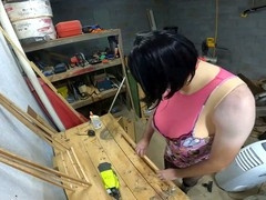 Spycam, hubby, high heels crossdresser