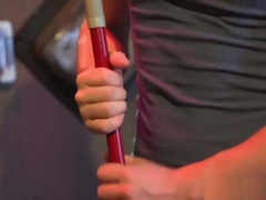 BDSM sub punished by maledom with whipping