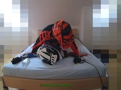 Huge cumshot, fuck blond boy, gay motocross