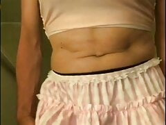 Naughty girl crossdrey caged