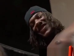 Innocent twink gets bukkake in group orgy