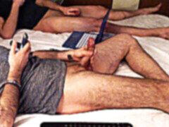 Hairy chest, huge uncut cock, massive cumshot