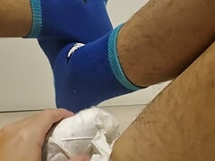 ABDL diaper Boy masturbation and Cumming in his diaper