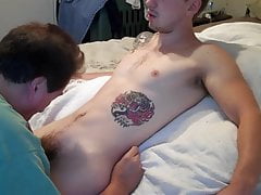 Tattooed Straight Guy Drained