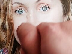 Cumtribute Beautiful Blonde big blue eyes and great smile