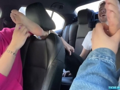 Dimitri Hops In For Some Foot Action With Matt And Ryder