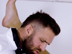 Male doctor ass fucks missionary boy and comes all over his dick