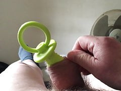 Sunday Stretch Session - foreskin with rubber toy