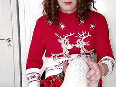 Christmas crossdressing fun