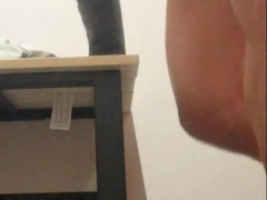 Insane in Fitting Bedroom - Wanking Thick Man rod Until Enormous Cum shot Nearly Caught Risky