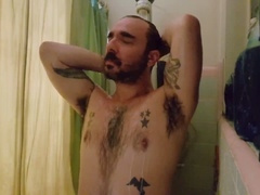 Naturist, gay naked, douche