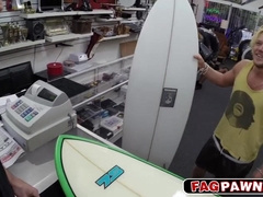 Platinum-Blonde Surfer Deep Throats Trouser Snake And Rectal Romps For Cash