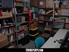 YoungPerps - Big mouthed muscle dude gets fucked hard