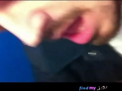 Jizz dicksucker in public rest room