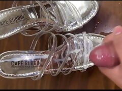 Cum on Clear Stripper Heels