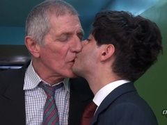 2 Seniors Tear up A Younger Executive In The Office