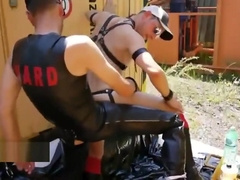 LEATHER. THE BOTTOM IS BEAUTIFUL, I LOVE HIM