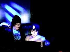Party at the disco with two twinks fucking hard bareback