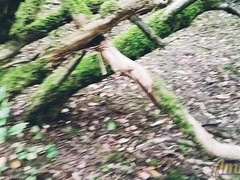 Super hot extraordinary woods onanism jizm in slomo