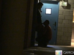 Public blowjob looks sloppy and passionate too