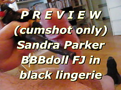 Preview (cumshot only) SandraParker Bdoll in black lingerie