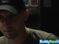 Hardcore anal doggy style from behind with twink and hunk