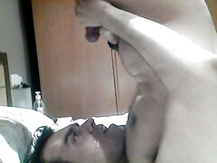 Cum in my face and mouth