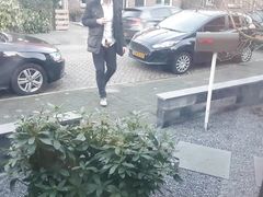 Cum Hungry - Naked on the street ends in real deepthroat and loud moaning cumshots
