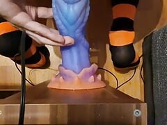 Femboy enjoying his Bad Dragon