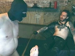 leather master worships feet
