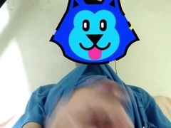 Grizzly Stud Masturbates Off in Couch While Observing Porno - First-Timer Flick