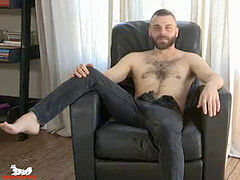 William grabs his big, 7.5-inch man-meat and starts milking it