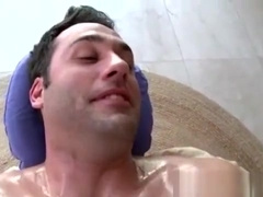 Straight guy gets hot during rimjob