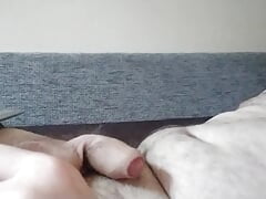 Horny afternoon wank showing off my Big Balls and shooting a thick creamy load of cum