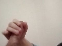 When your girlfriend is a dominatrix and forbids sex with her, you have to caress your big penis yourself  #15