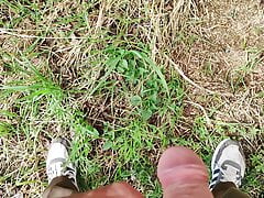 Nature sun horny and pissing
