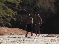 black guys having sex outdoor