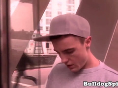 Naked boinked scally ejaculates while butt played